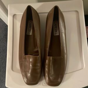 Tan flat CAPEZIO shoes